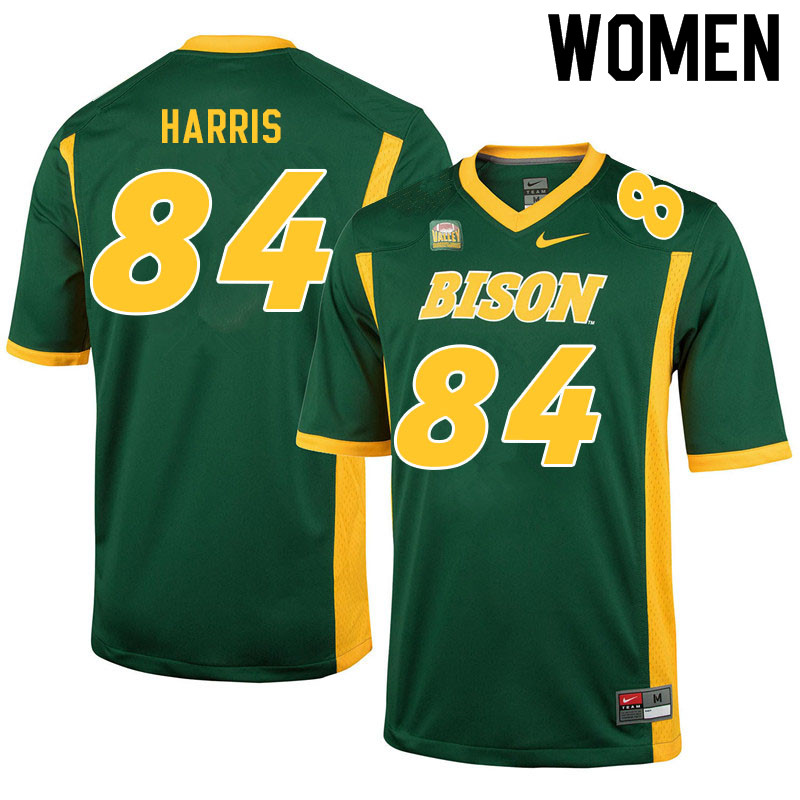 Women #84 Chris Harris North Dakota State Bison College Football Jerseys Sale-Green - Click Image to Close